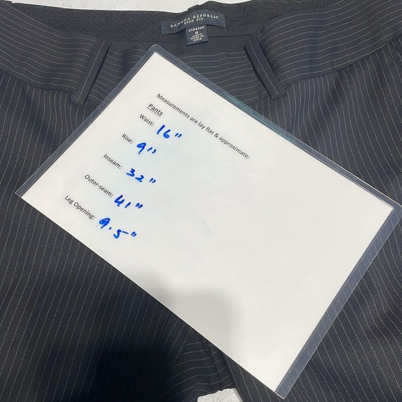 Banana Republic Ryan Fit Stretch Women’s Pants Wool With Lining Size 8 Gray - Picture 9 of 11